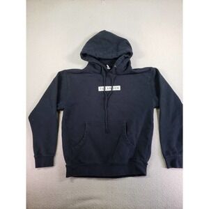 Tillamook Hoodie Mens Small Black Long Sleeve Drawstring Pullover Sweatshirt